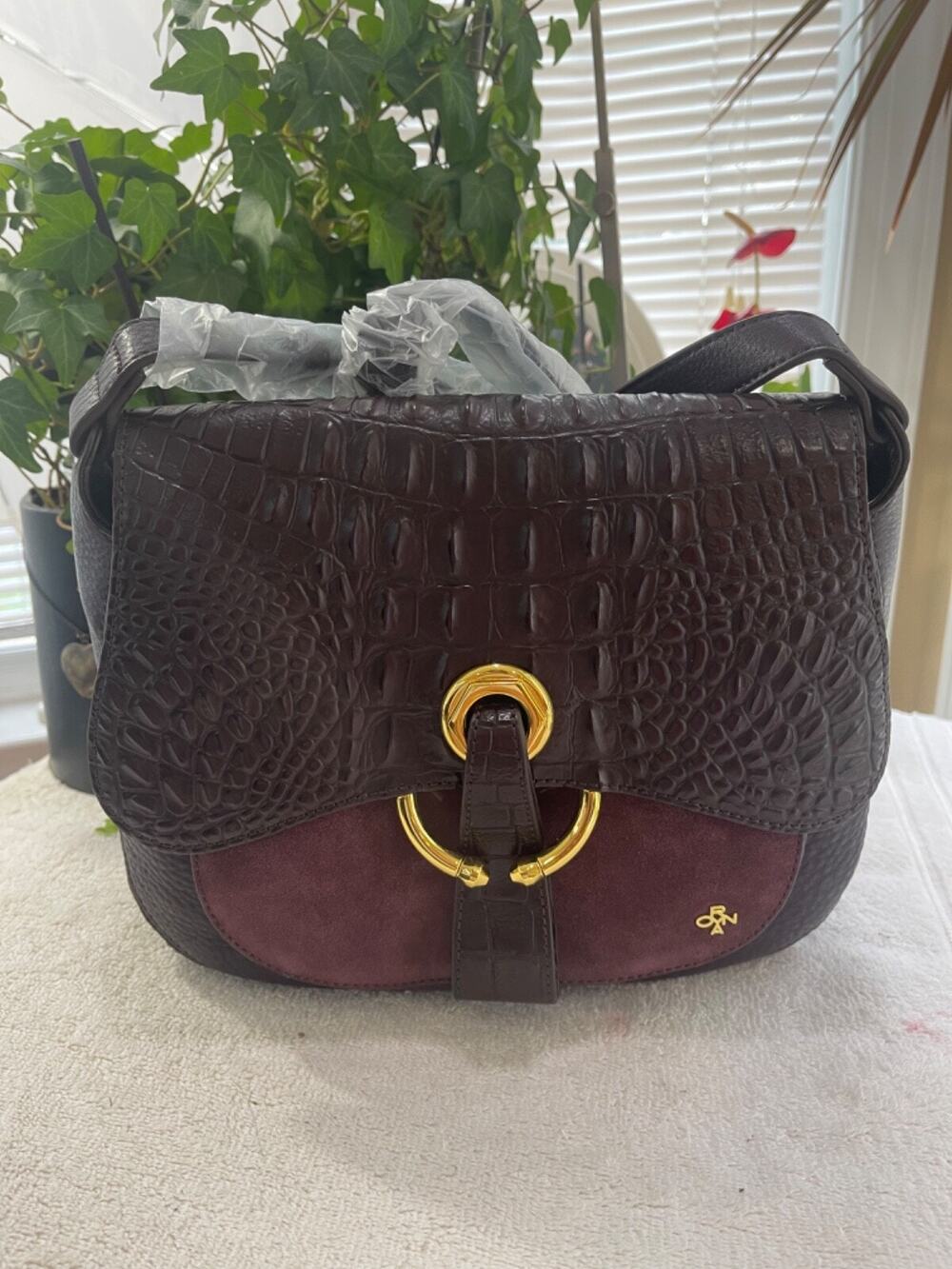 NWT ORYany CROC SUEDE leathers Shoulder/Crossbody(210